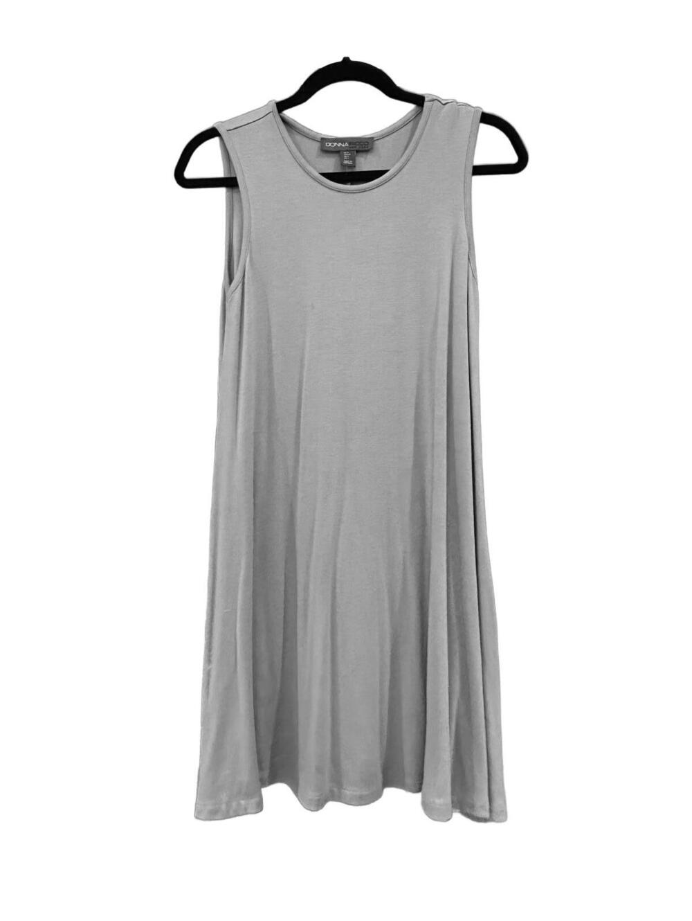 Donna Ricco New York Sleeveless Dress - Gray Soft Fabric